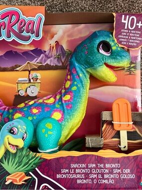 FurReal Snackin' Sam the Bronto Plush Dino - NEW IN BOX